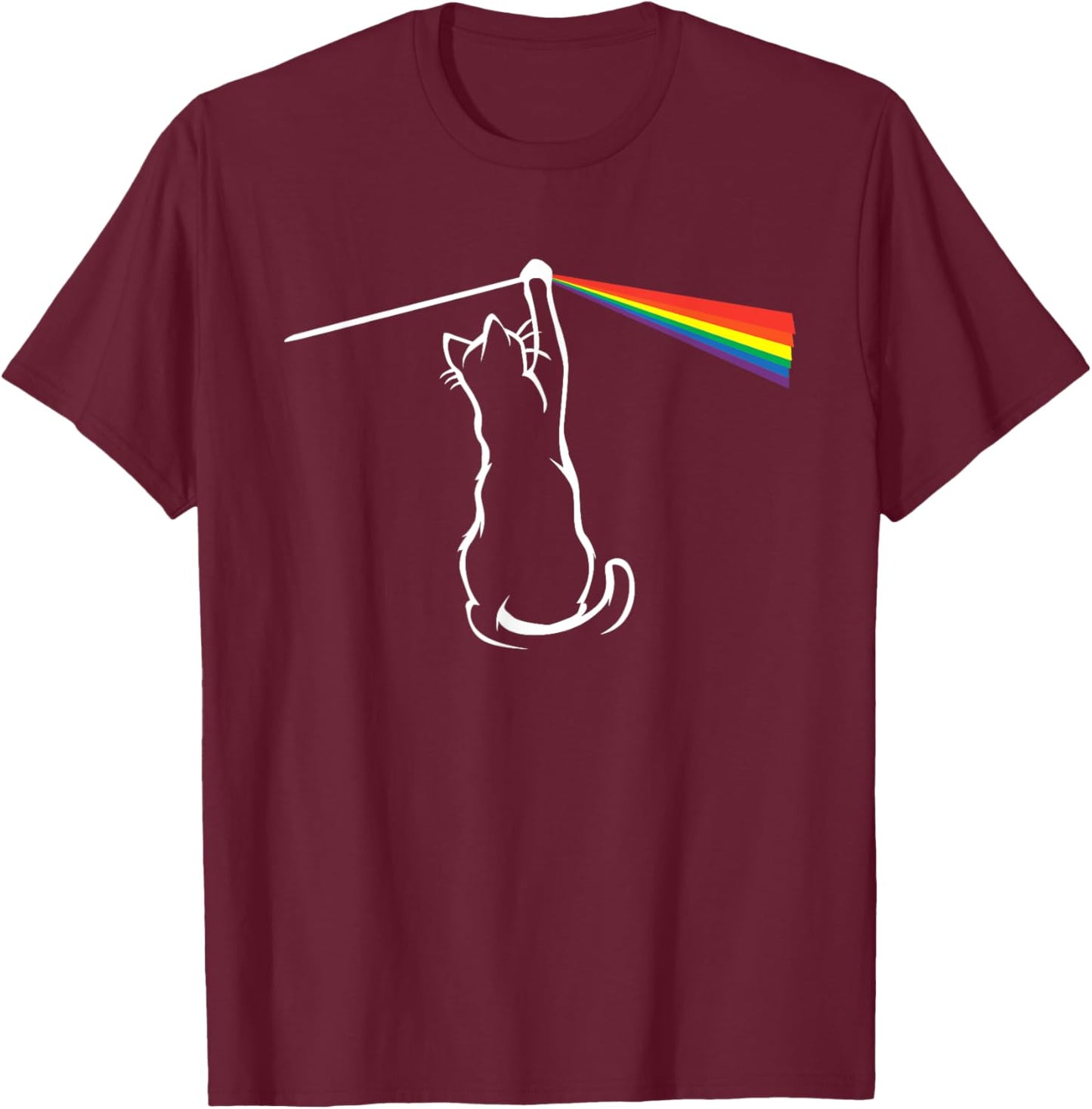 Funny Cat Rock Music Gift Kids Fra T-Shirt - T-Shirt | Maroon