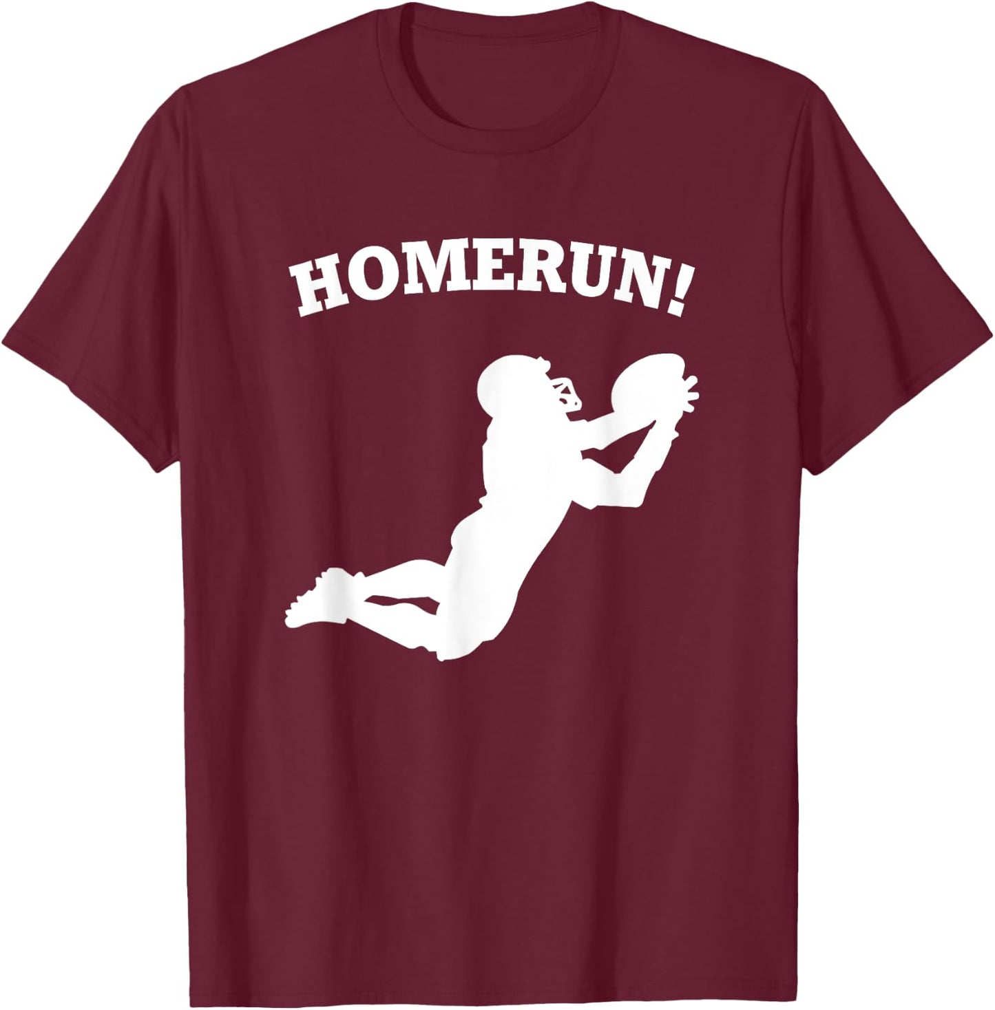 HomeRun - Football Sport Funny T-Shirt - T-Shirt | Maroon