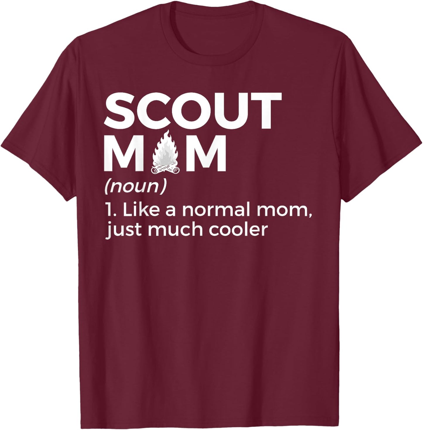 Scouting Funny Scout Mom Definition T-Shirt - T-Shirt | Maroon