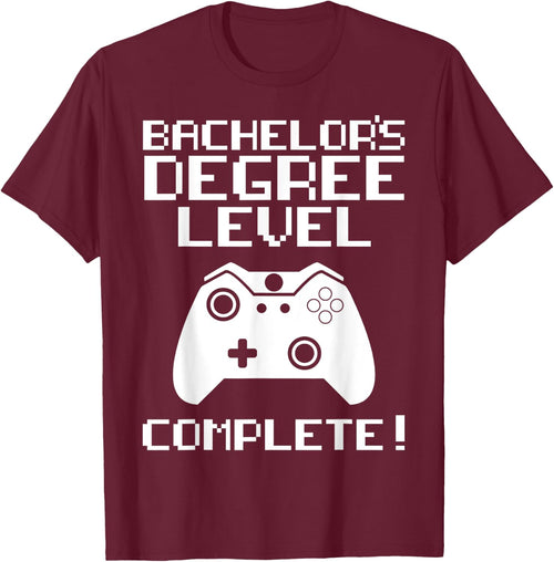 College Graduation Shirt - Bachelor's Degree Gamer Grad