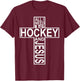 All I Need Is Hockey And Jesus T-Shirt - T-Shirt | Maroon