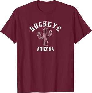 Buckeye - Arizona / Desert Cactus Design - Buckeye, AZ T-Shirt - T-Shirt | Maroon