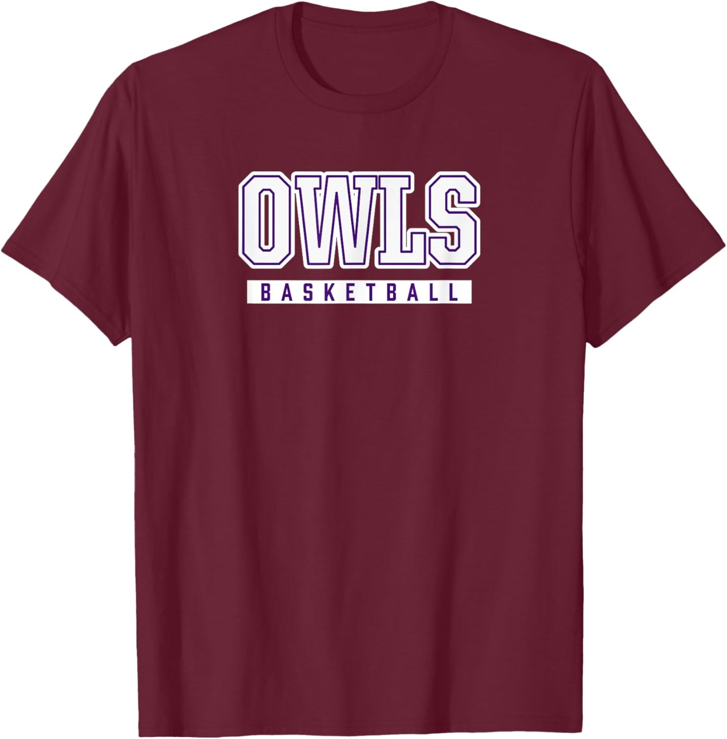 Owls Basketball Seymour High School T-Shirt - T-Shirt | Maroon