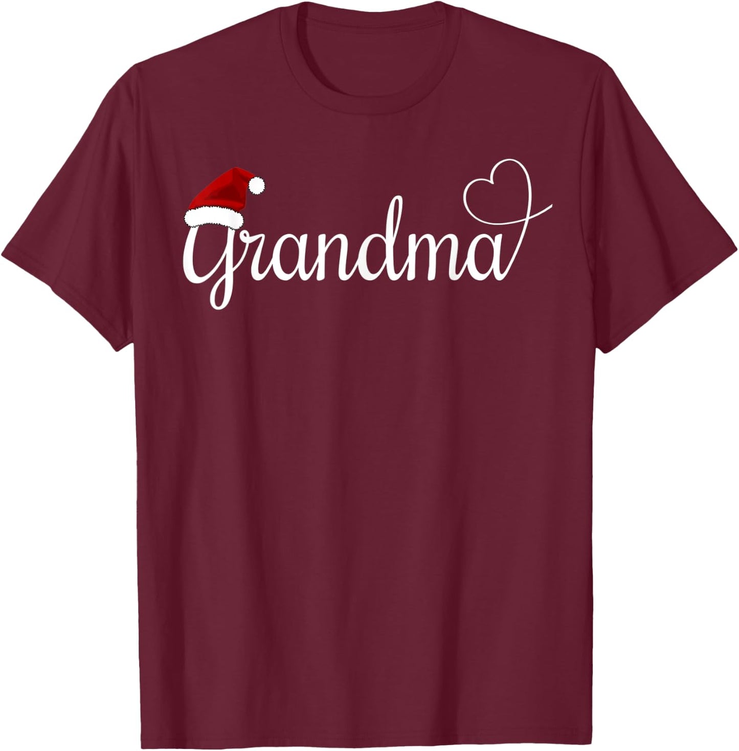 Christmas Grandma T-Shirt - T-Shirt | Maroon
