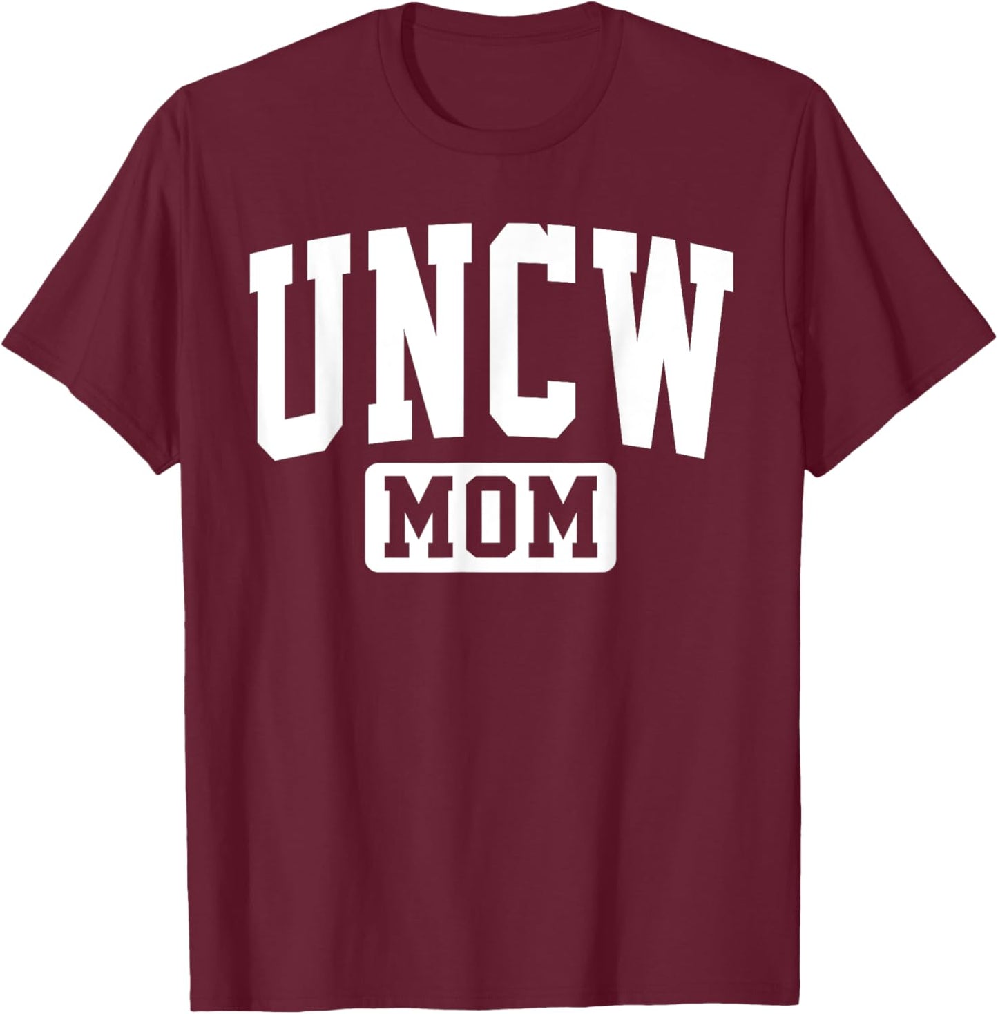 Family University College Arch Retro Design UNCW Arch Vintage Retro College Mom Mother Arch Vintage T-Shirt - T-Shirt | Maroon