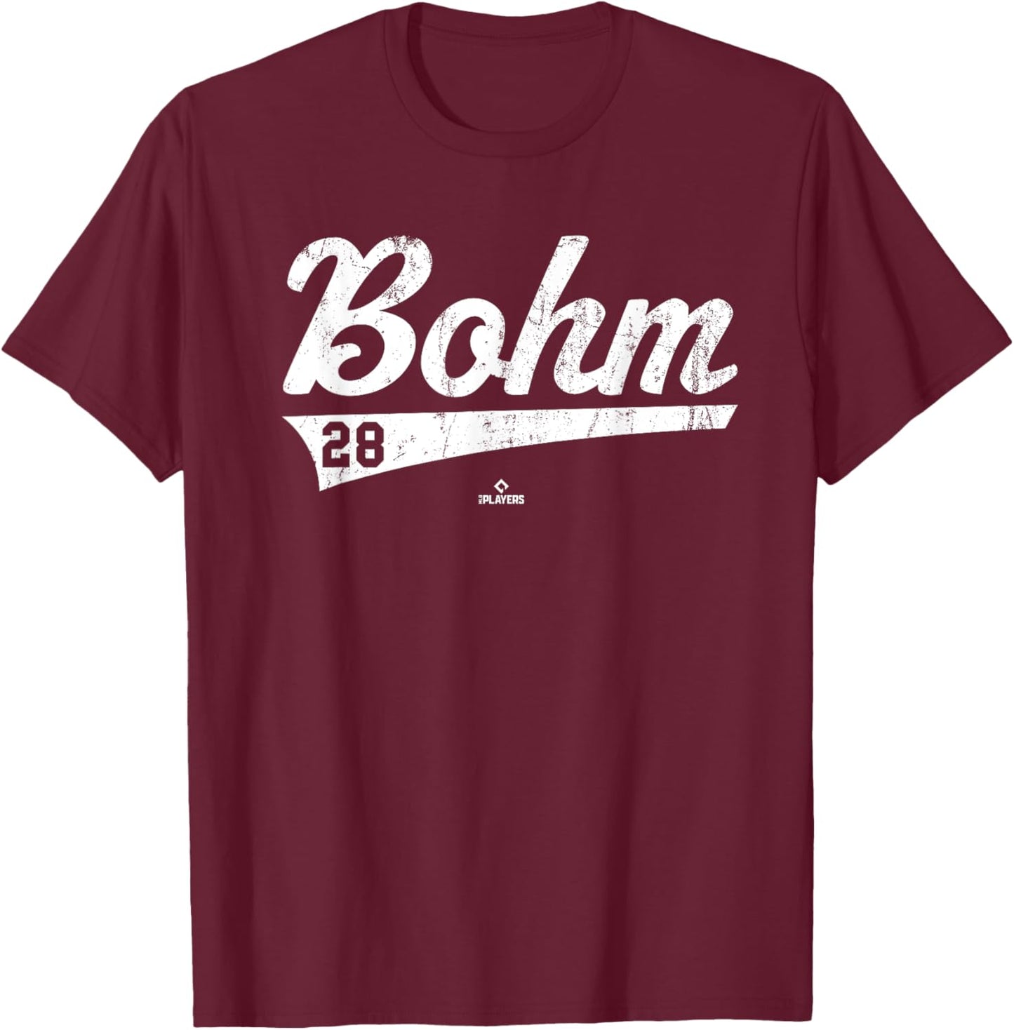 Vintage Gameday Alec Bohm Philadelphia MLBPA T-Shirt - T-Shirt | Maroon
