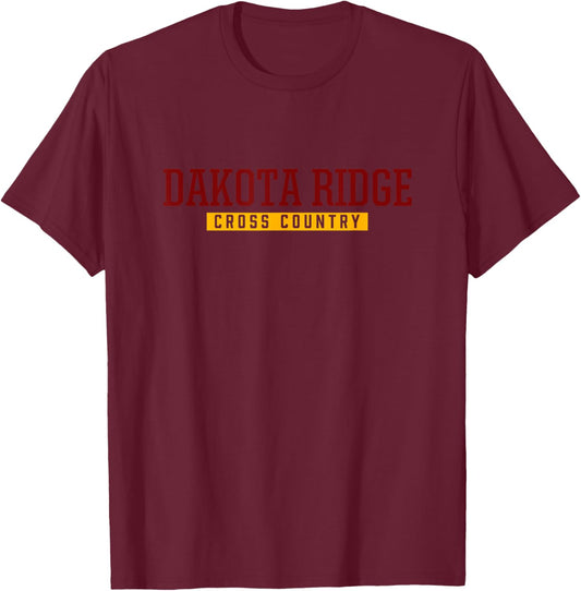 Dakota Ridge High School Cross Country T-Shirt - T-Shirt | Maroon