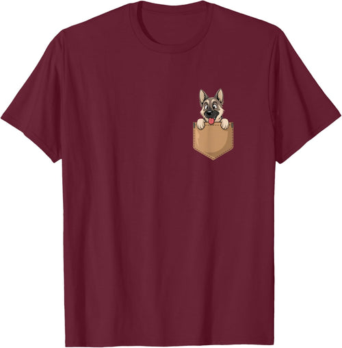 German Shepherd In Pocket Dog Owner Cute Puppy Lover