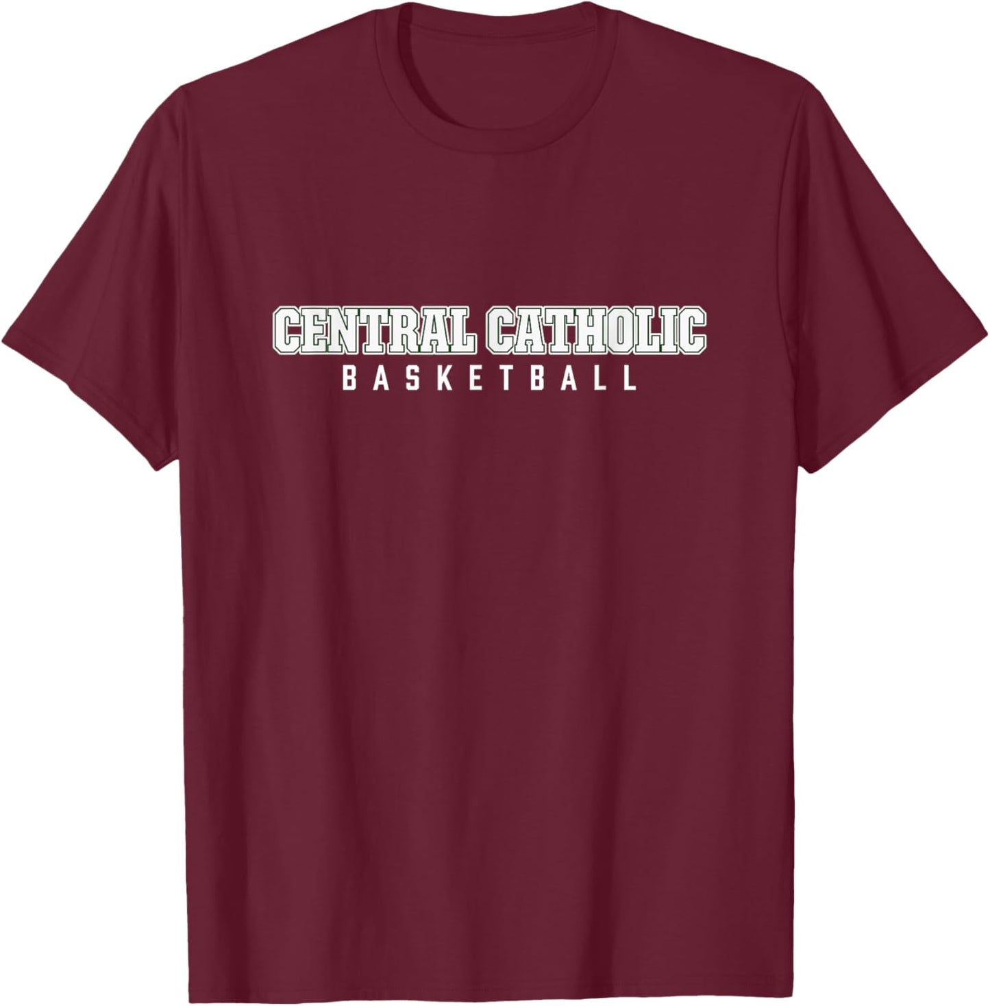 Central Catholic High School Basketball T-Shirt - T-Shirt | Maroon