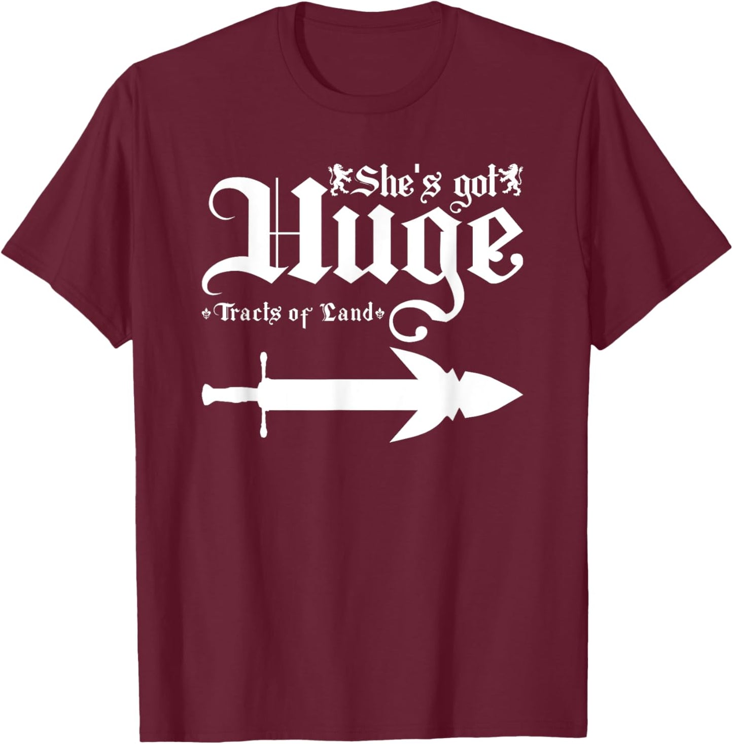 Renaissance Festival Huge Tracts Of Land Ren Faire Couple T-Shirt - T-Shirt | Maroon