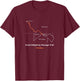 Route Map of the GAP Trail T-Shirt - T-Shirt | Maroon