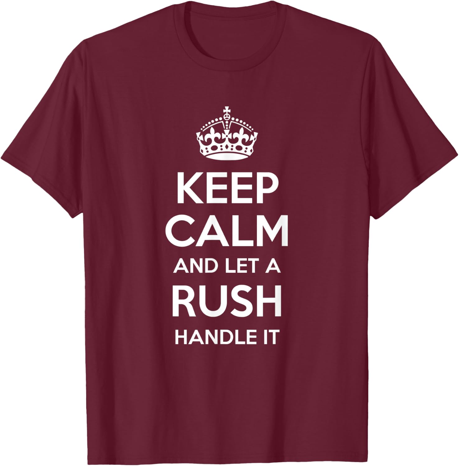 RUSH Funny Surname Family Tree Birthday Reunion Gift T-Shirt - T-Shirt | Maroon