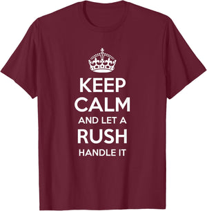 RUSH Funny Surname Family Tree Birthday Reunion Gift T-Shirt - T-Shirt | Maroon
