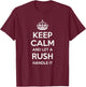 RUSH Funny Surname Family Tree Birthday Reunion Gift T-Shirt - T-Shirt | Maroon