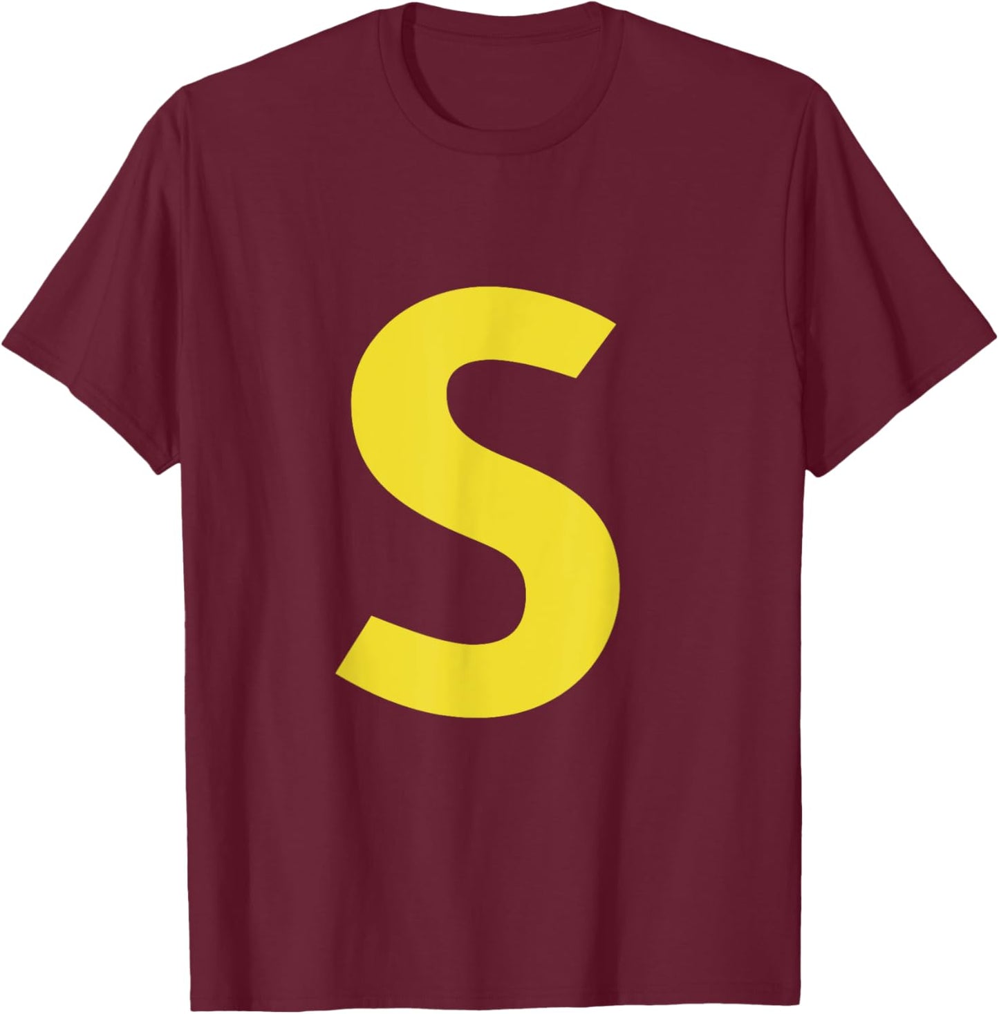 letter S funny chipmunk group matching halloween costume T-Shirt - T-Shirt | Maroon
