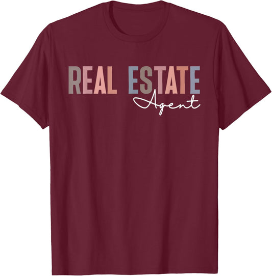 Real Estate Agent Realtor Investor Home Broker T-Shirt - T-Shirt | Maroon