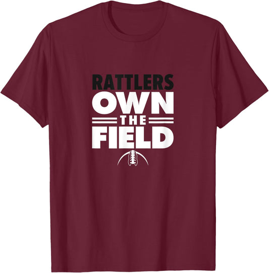 Ronald Reagan High School Own the Field T-Shirt - T-Shirt | Maroon