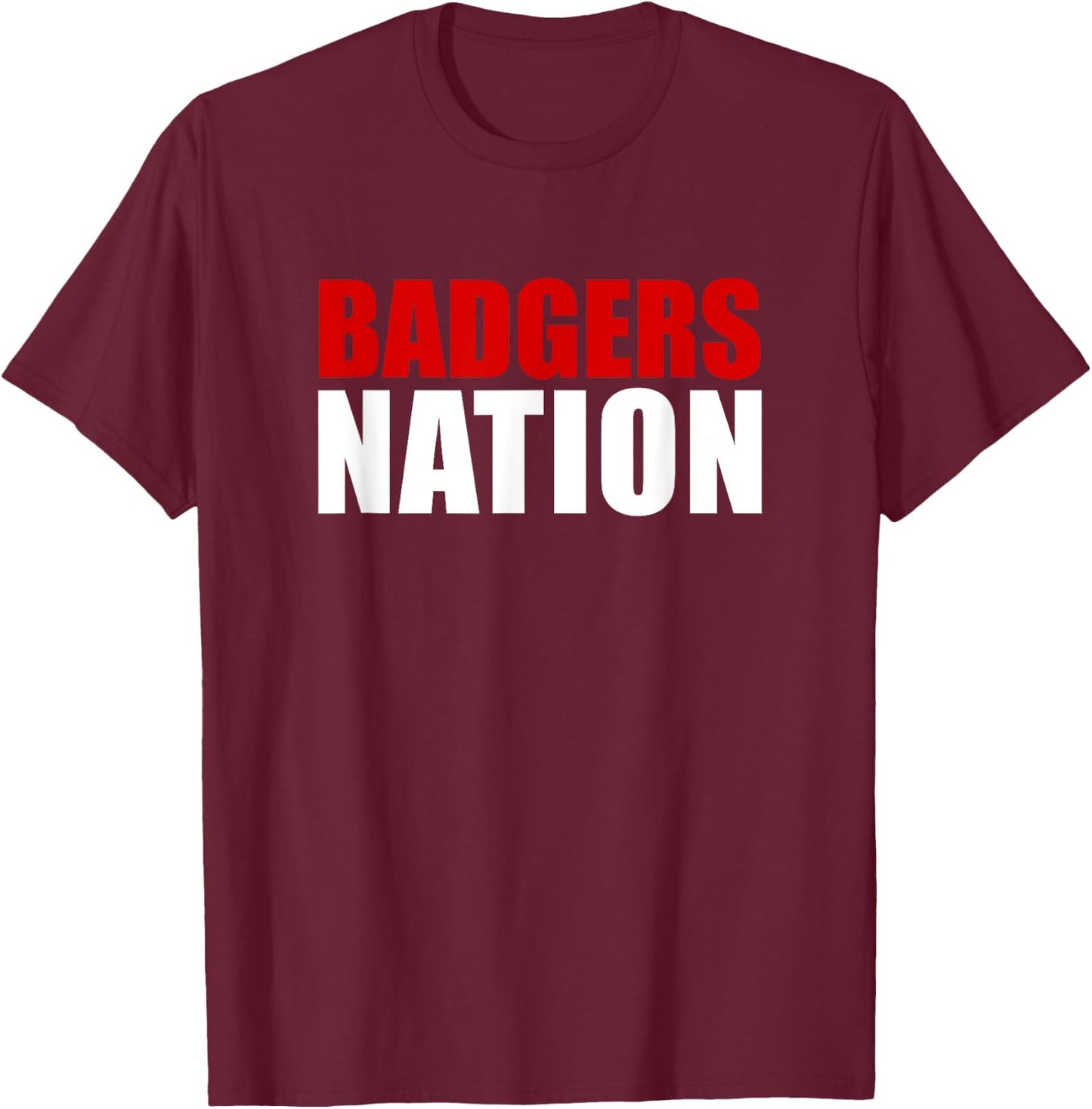 Arkadelphia Badgers Nation HS T-Shirt - T-Shirt | Maroon