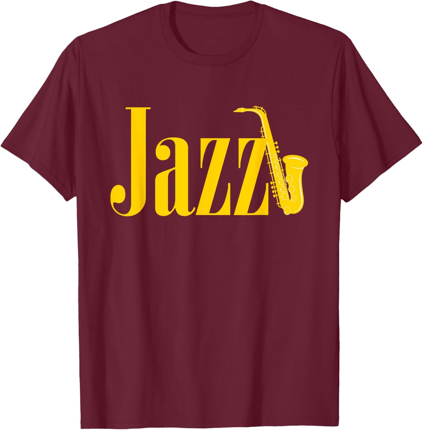 Cool Saxophone Women Jazz Musician Saxophone Player T-Shirt - T-Shirt | Maroon