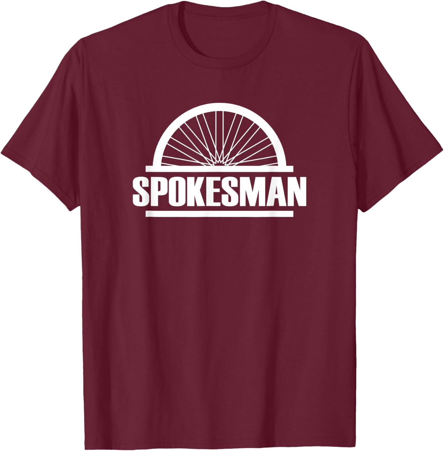 Spokesman Biker and Cyclist Gift - Spokes Man T-Shirt - T-Shirt | Maroon