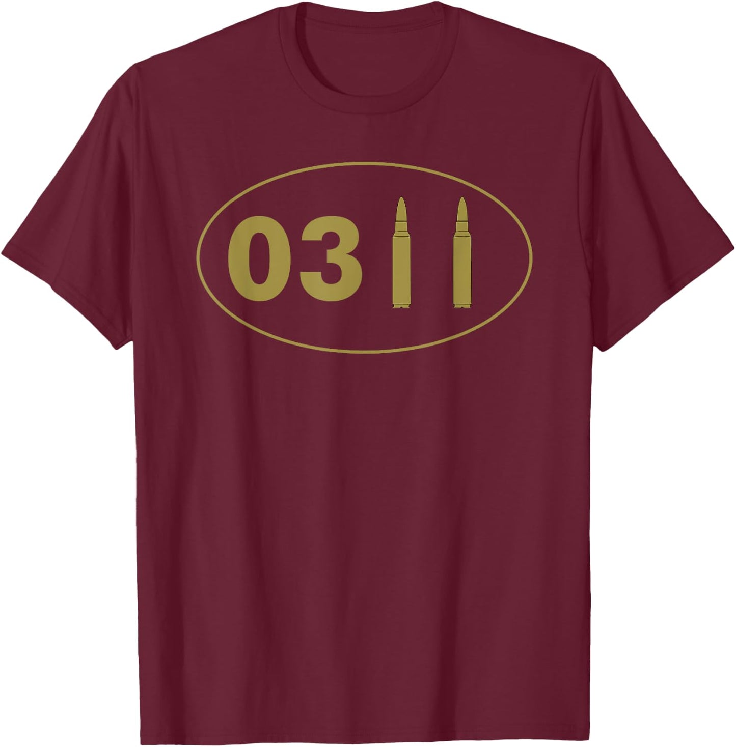 0311 Infantry Bullet Military Infantryman Grunt T-Shirt - T-Shirt | Maroon