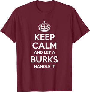 BURKS Funny Surname Family Tree Birthday Reunion Gift T-Shirt - T-Shirt | Maroon