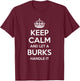 BURKS Funny Surname Family Tree Birthday Reunion Gift T-Shirt - T-Shirt | Maroon