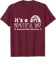 Beautiful day to Support Public Education Teacher Red for Ed T-Shirt - T-Shirt | Maroon