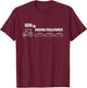 Lustiges Landwirt Trecker Design, ich und meine Follower T-Shirt - T-Shirt | Maroon