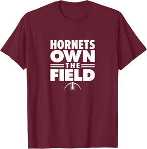 Hillside High School Own the Field T-Shirt - T-Shirt | Maroon
