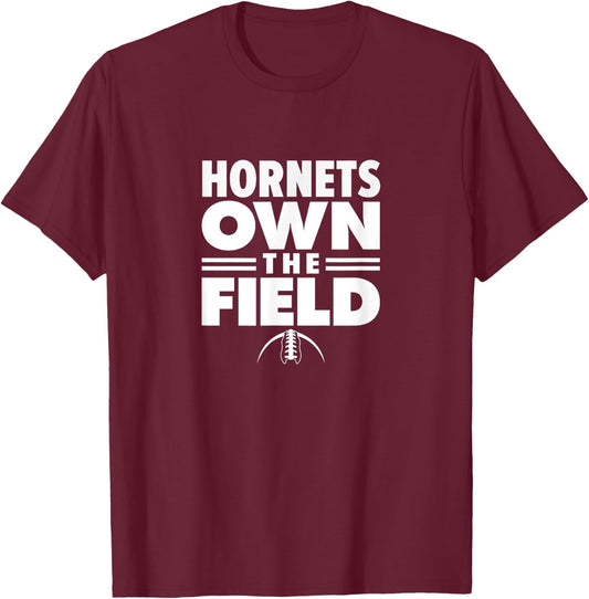 Hillside High School Own the Field T-Shirt - T-Shirt | Maroon