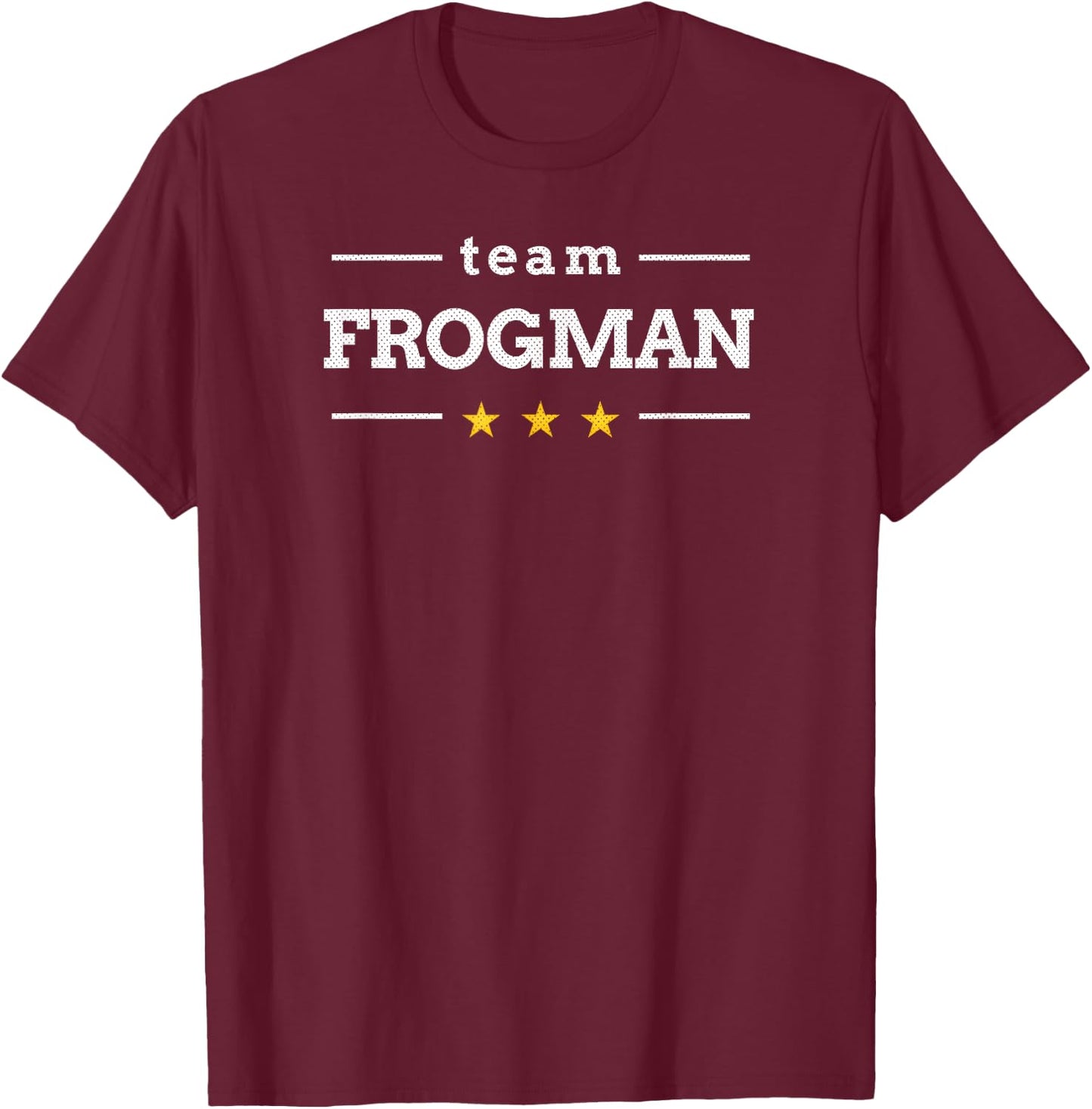 Team Frogman Military Operations T-Shirt - T-Shirt | Maroon
