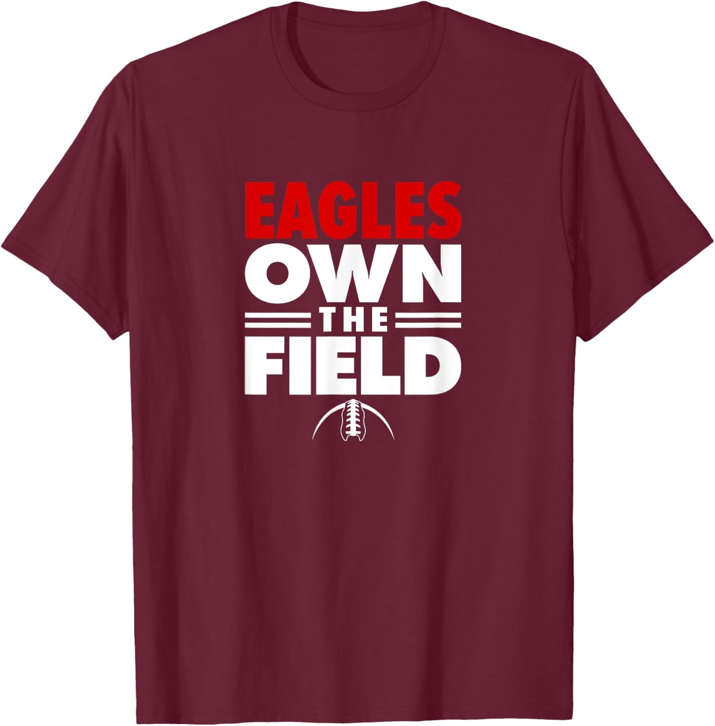 East Rockingham High School Own the Field T-Shirt - T-Shirt | Maroon