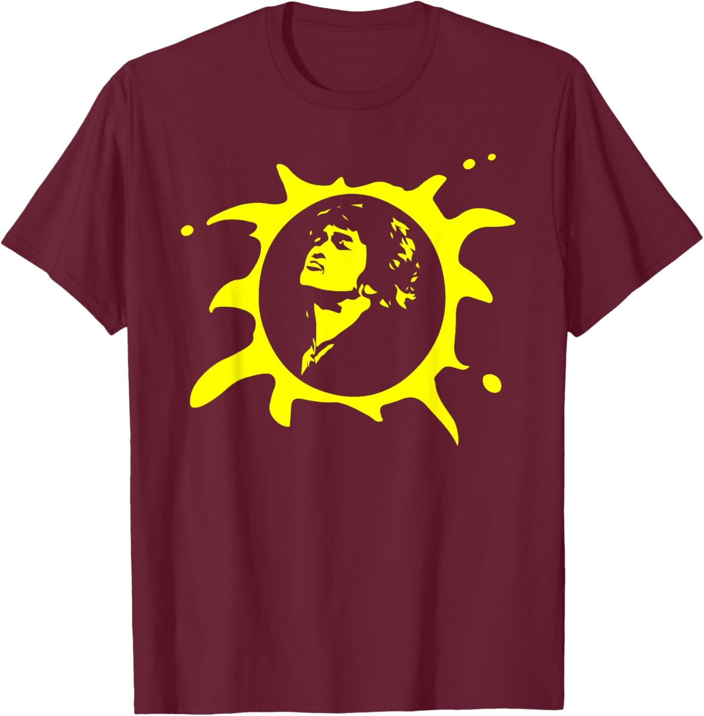 Viktor Tsoi rock musician Russia cinema gift T-Shirt - T-Shirt | Maroon