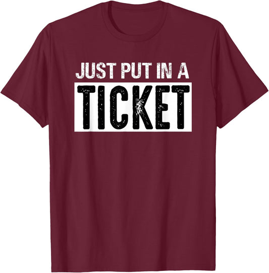 Funny Information Technology IT Technician Support Tech Gift Small T-Shirt - T-Shirt | Maroon