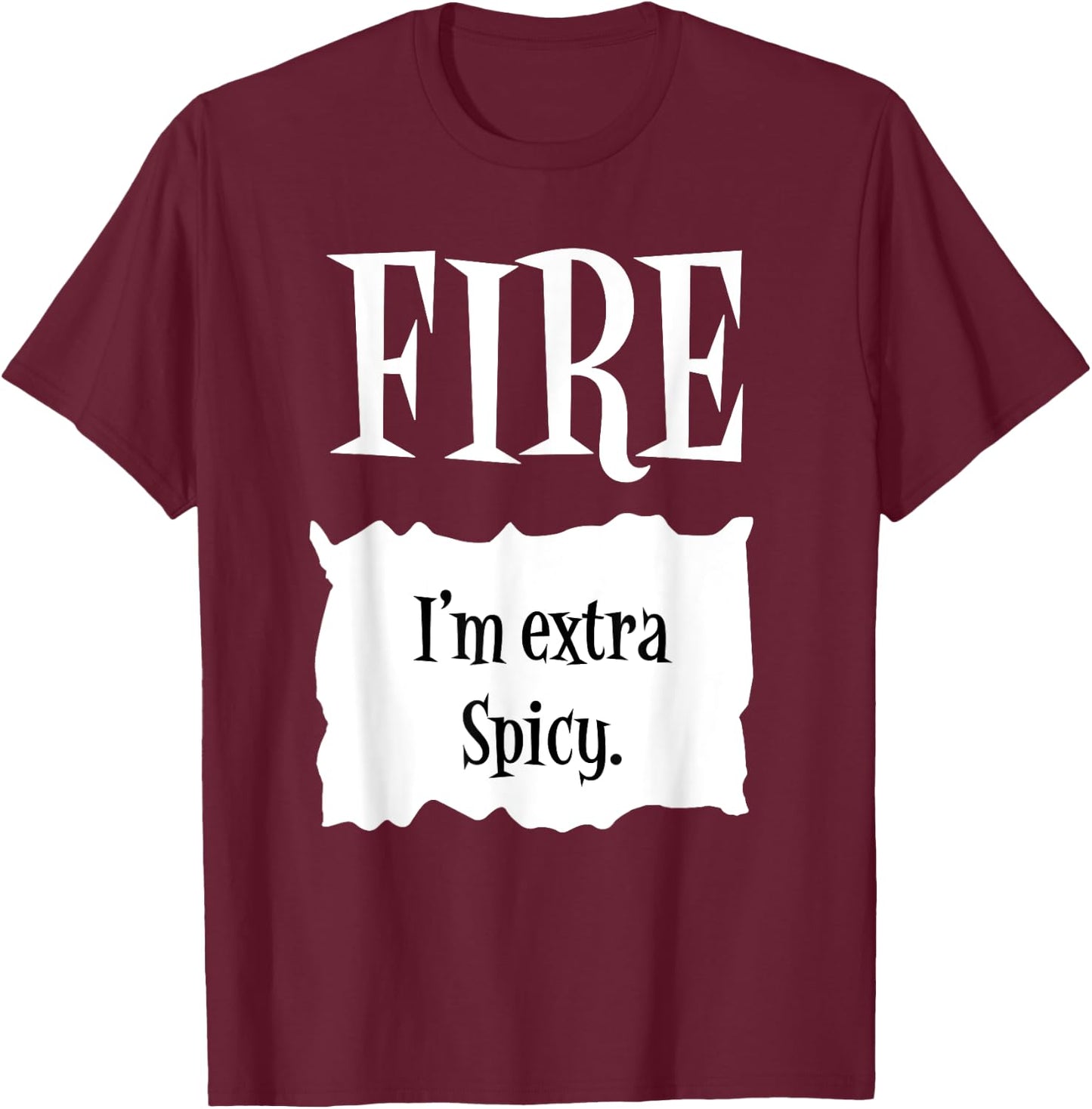 FIRE - Hot Packet Halloween Taco Costume T-Shirt - T-Shirt | Maroon