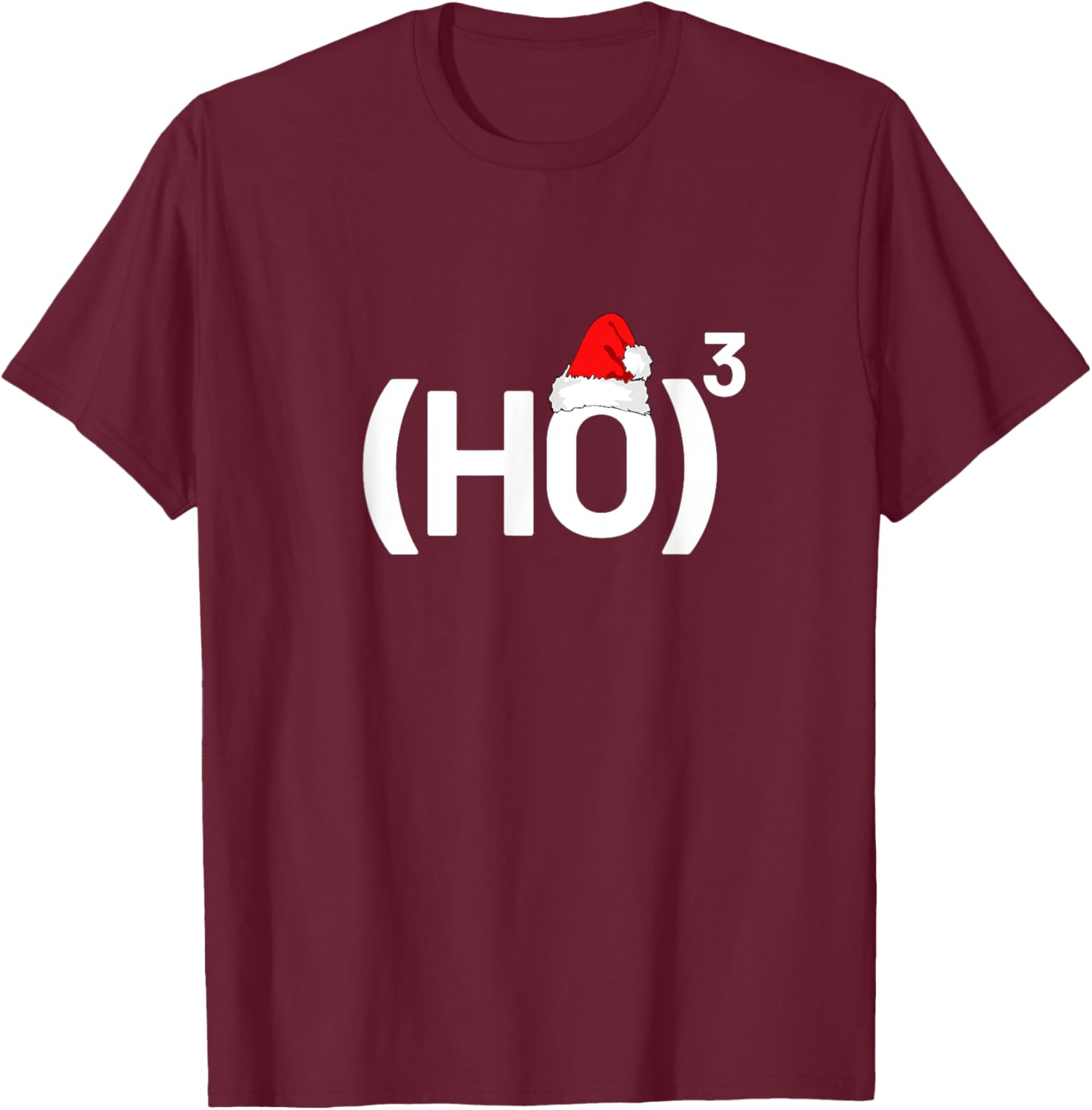 Ho3 Shirt Maths Physics Nerd Informatik Ho Hoch 3 Christmas T-Shirt - T-Shirt | Maroon
