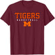 Massillon Tigers Logo Basketball HS T-Shirt - T-Shirt | Maroon