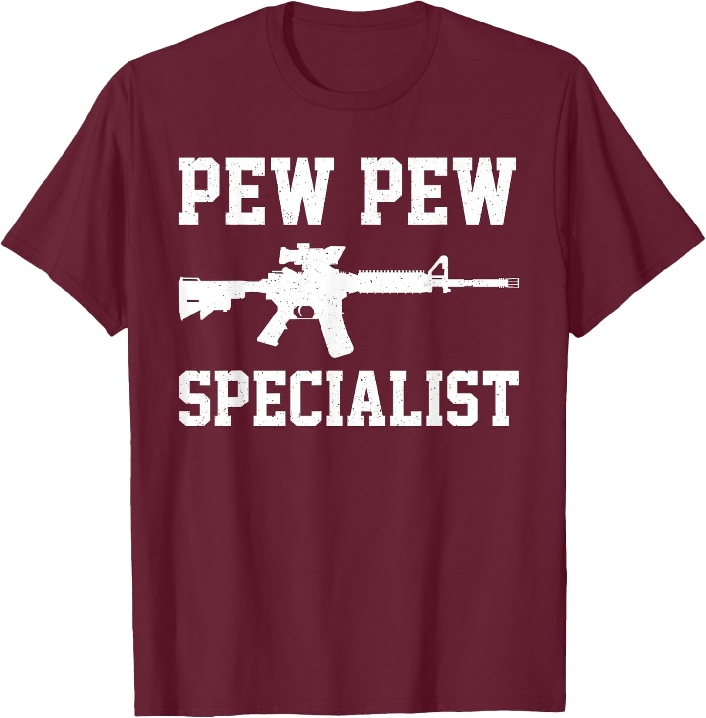 Funny Airsoft Art Women Tactical Gun Combat Airsoft T-Shirt - T-Shirt | Maroon