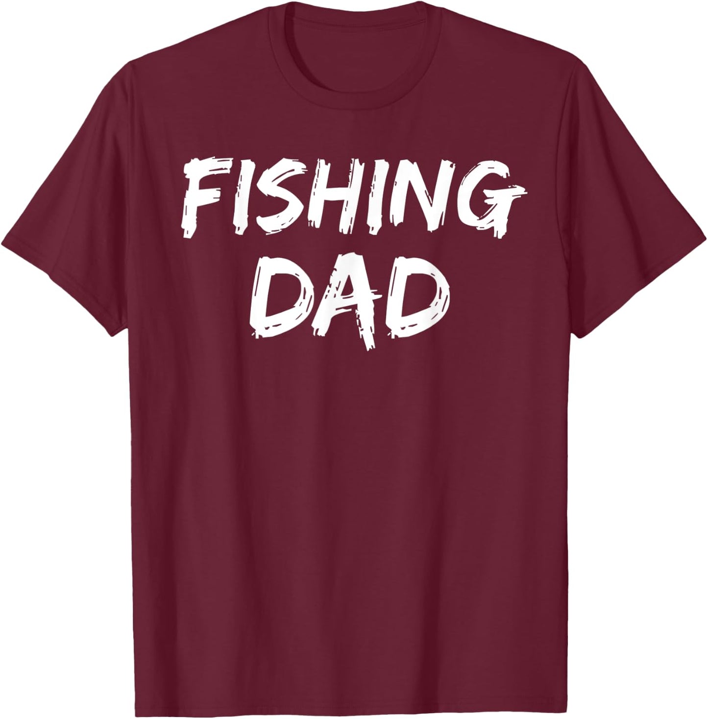 Fishermen Father's Day Gift from Son & Daughter Fishing Dad T-Shirt - T-Shirt | Maroon