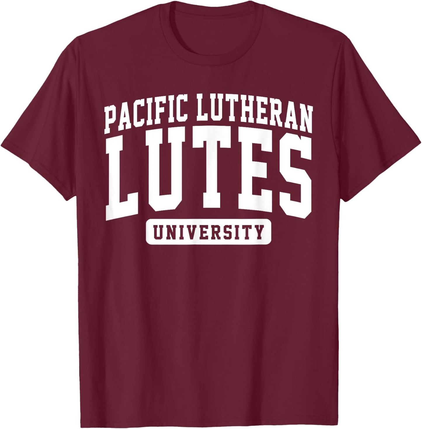 Pacific Lutheran University Lutes Arch Vintage Classic T-Shirt - T-Shirt | Maroon