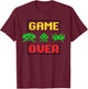 Arcade game Retro gaming Space Pixel art Vintage Invaders T-Shirt - T-Shirt | Maroon
