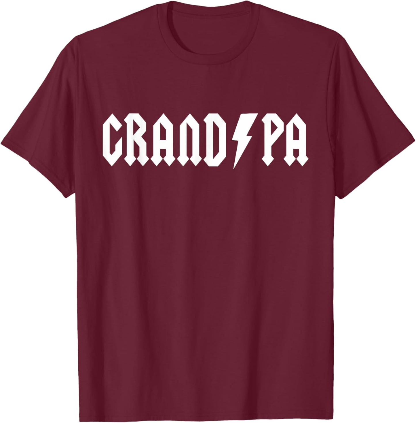 Rock n Roll Grandpa Birthday Rock Star Matching Family T-Shirt - T-Shirt | Maroon