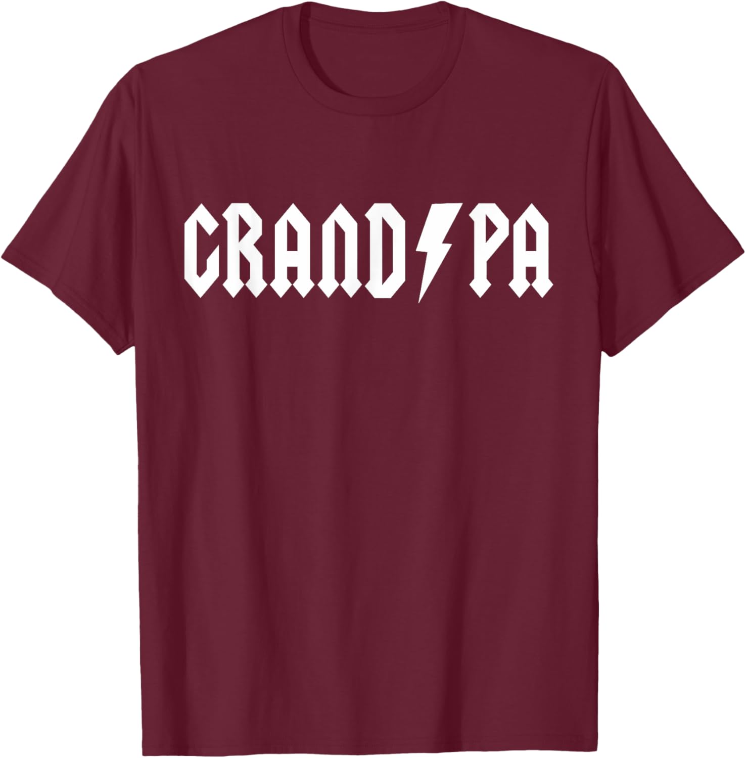 Rock n Roll Grandpa Birthday Rock Star Matching Family T-Shirt - T-Shirt | Maroon