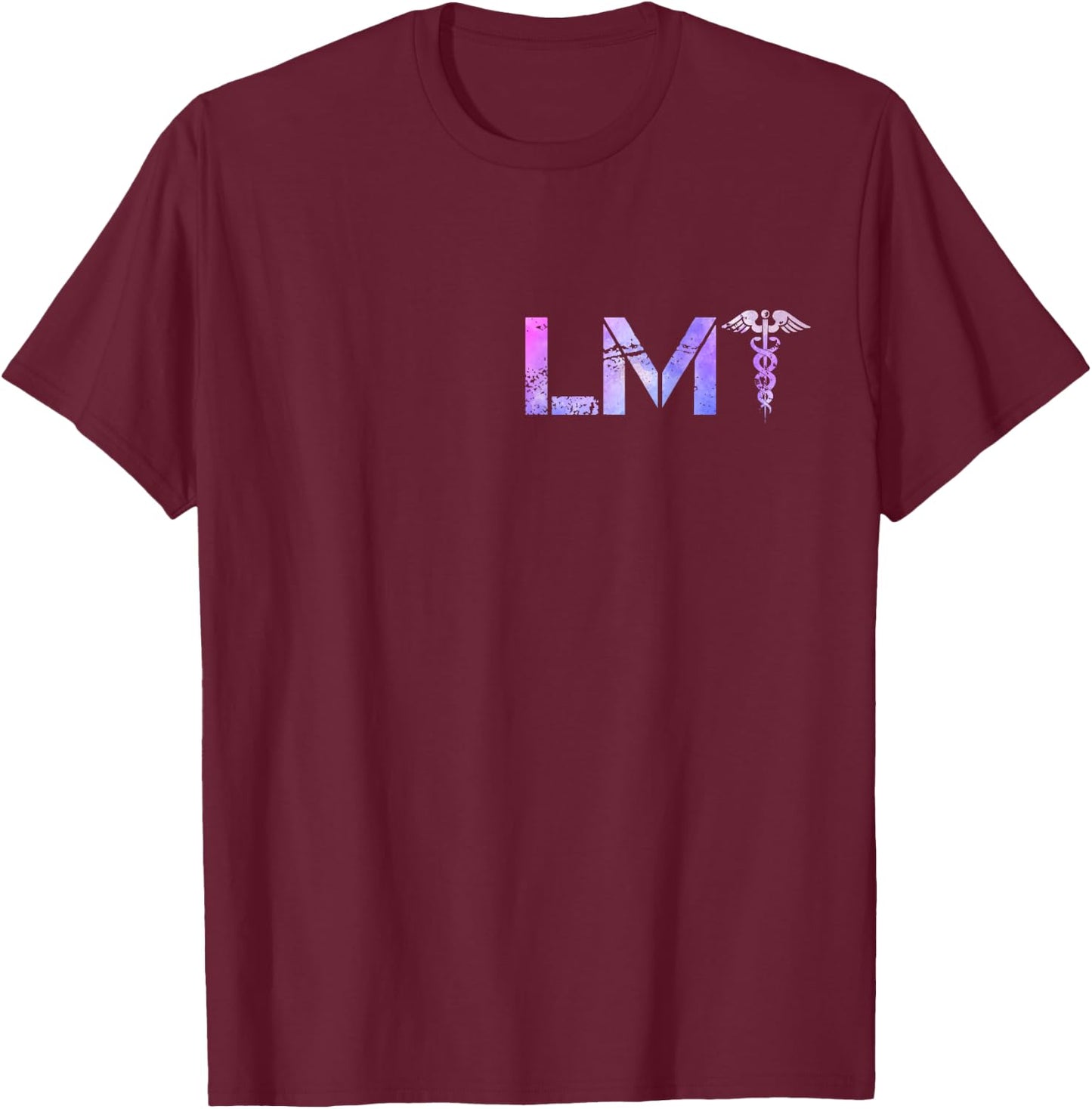 Subtle LMT Gift, Licensed Massage Therapist T-Shirt - T-Shirt | Maroon