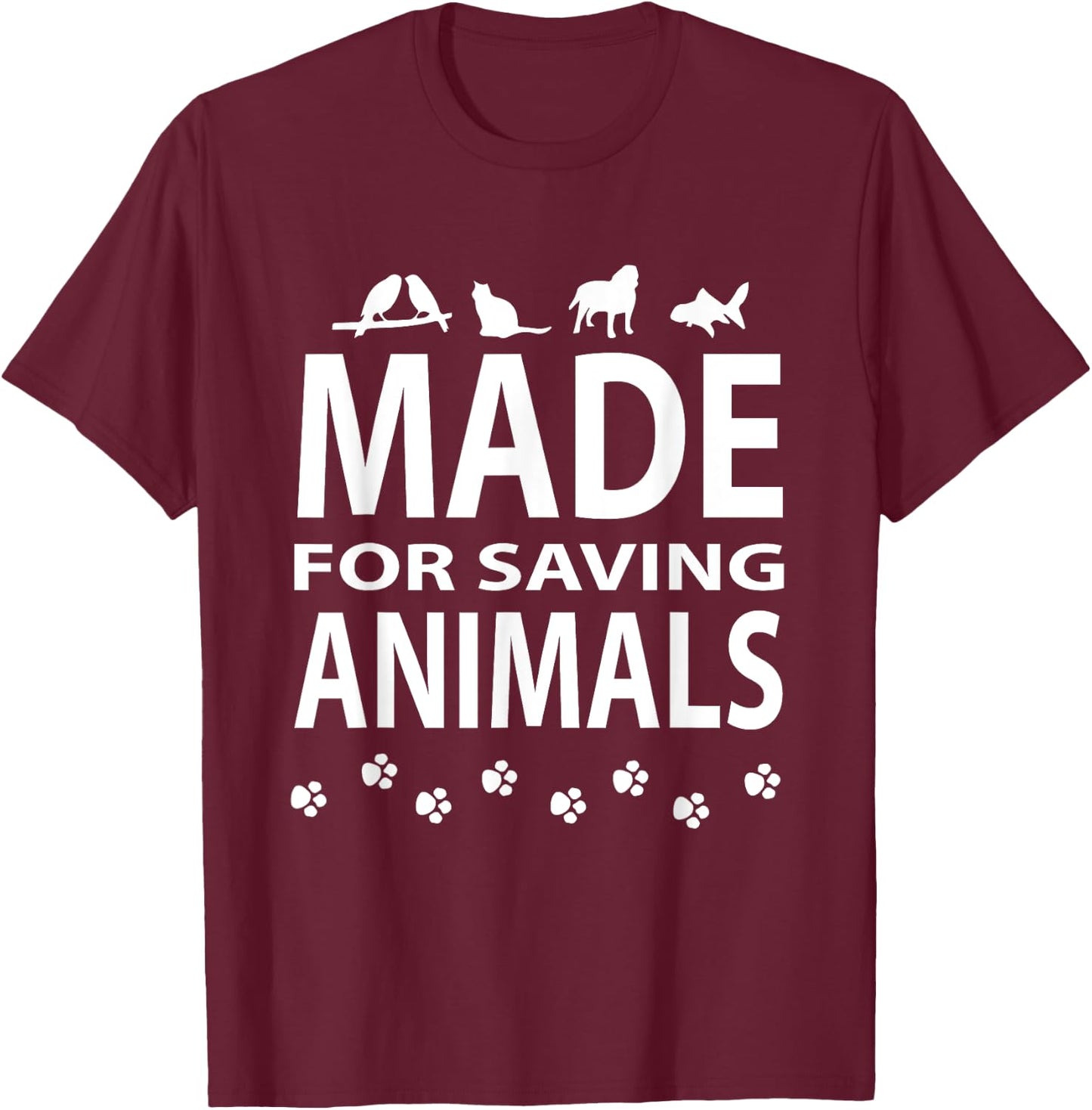 Wildlife Biologist Ecologist Animal Vet T-Shirt - T-Shirt | Maroon