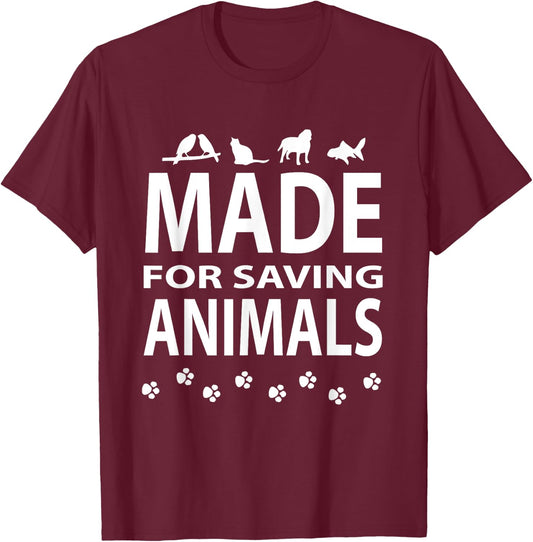 Wildlife Biologist Ecologist Animal Vet T-Shirt - T-Shirt | Maroon