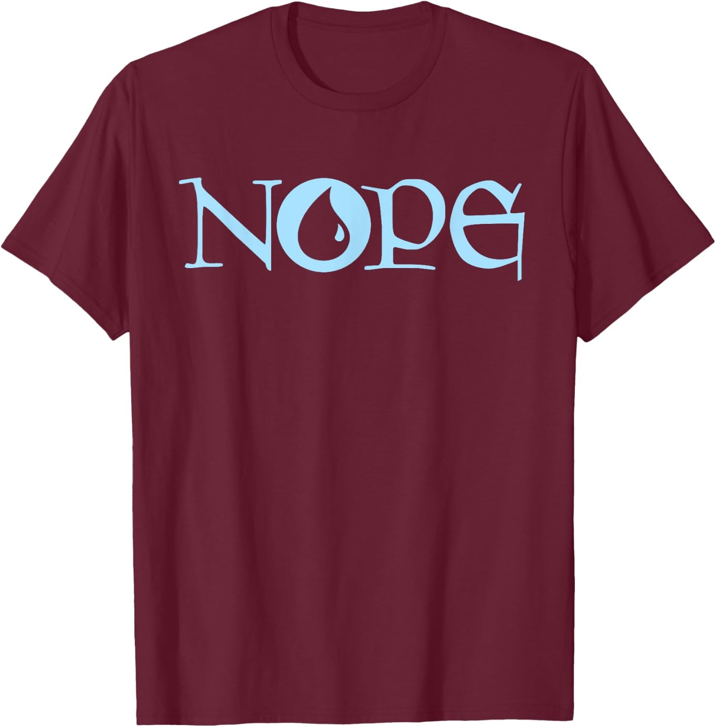 NOPE | Blue Magic | Island Mana Symbol T-Shirt - T-Shirt | Maroon