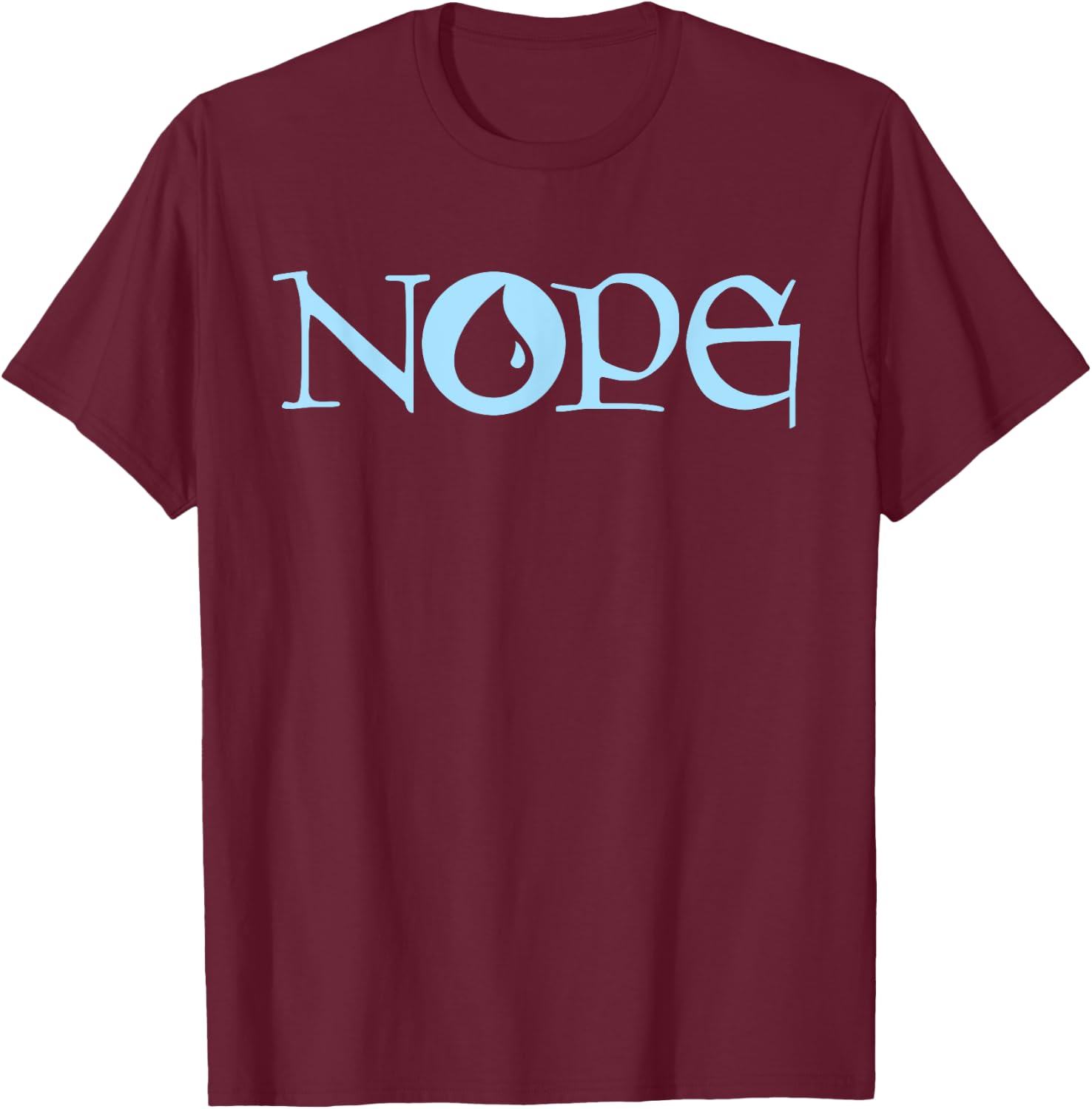 NOPE | Blue Magic | Island Mana Symbol T-Shirt - T-Shirt | Maroon