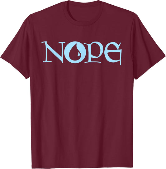 NOPE | Blue Magic | Island Mana Symbol T-Shirt - T-Shirt | Maroon
